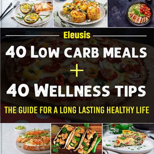 40 Low Carb Meals + 40 Wellness Tips E-book